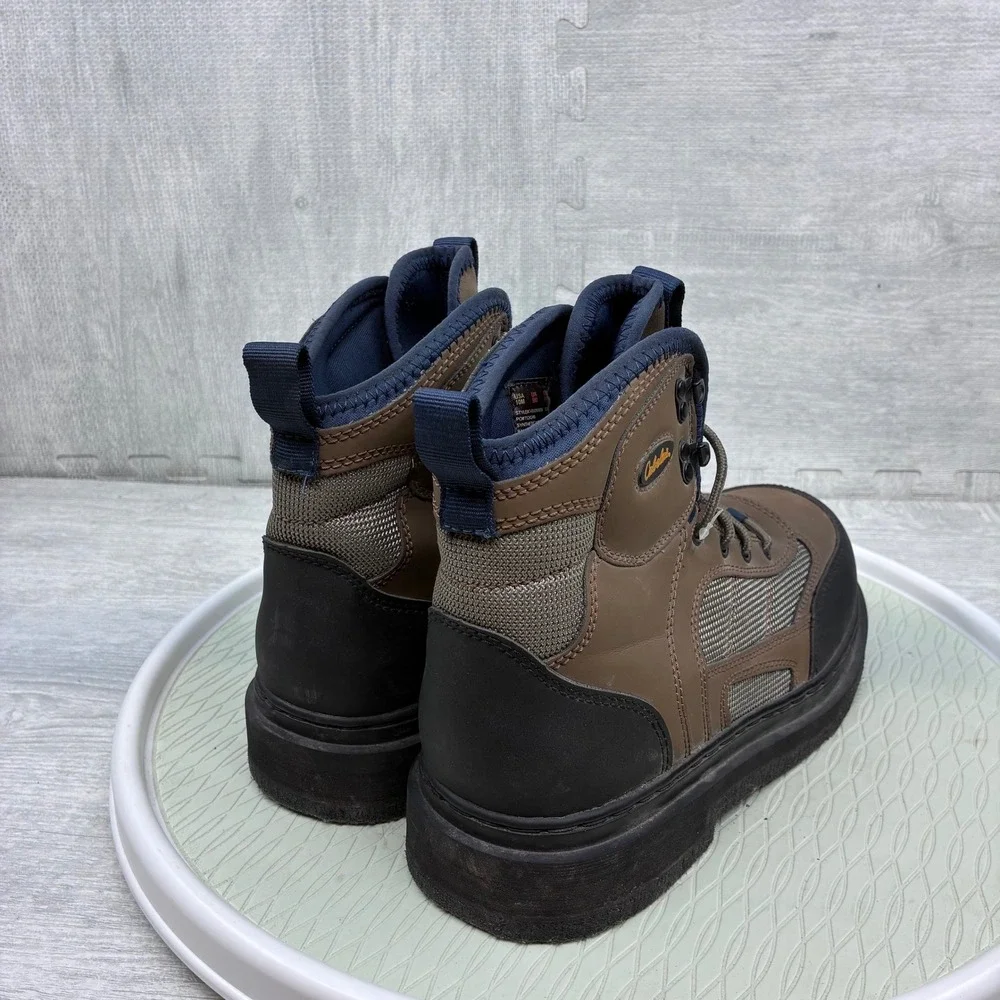 Cabela's Wading Boots Mens 10 Brown Felt Sole Fishing Lightweight CAB002565835